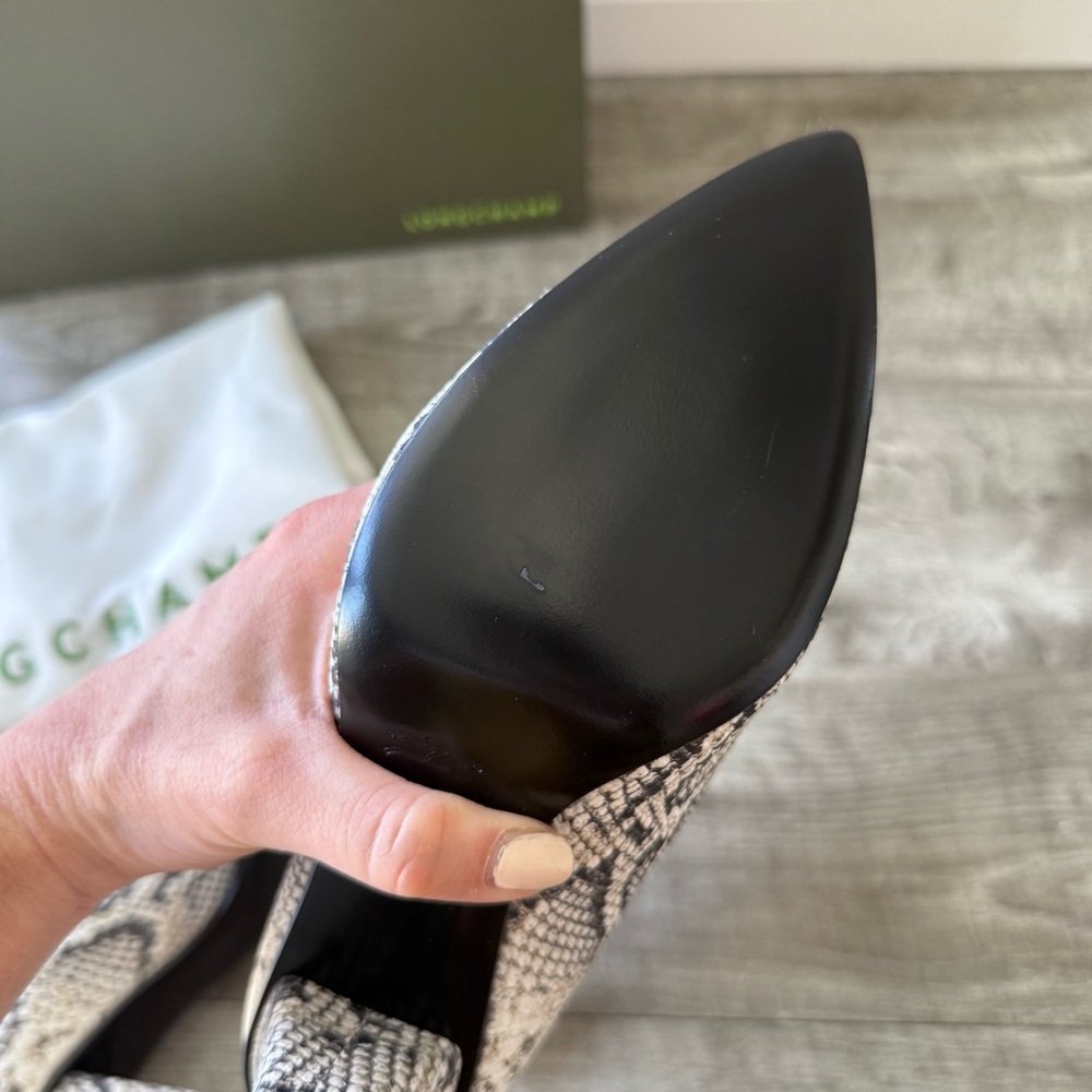 Longchamp Python Print Ankle Boots - Picture 7 of 7